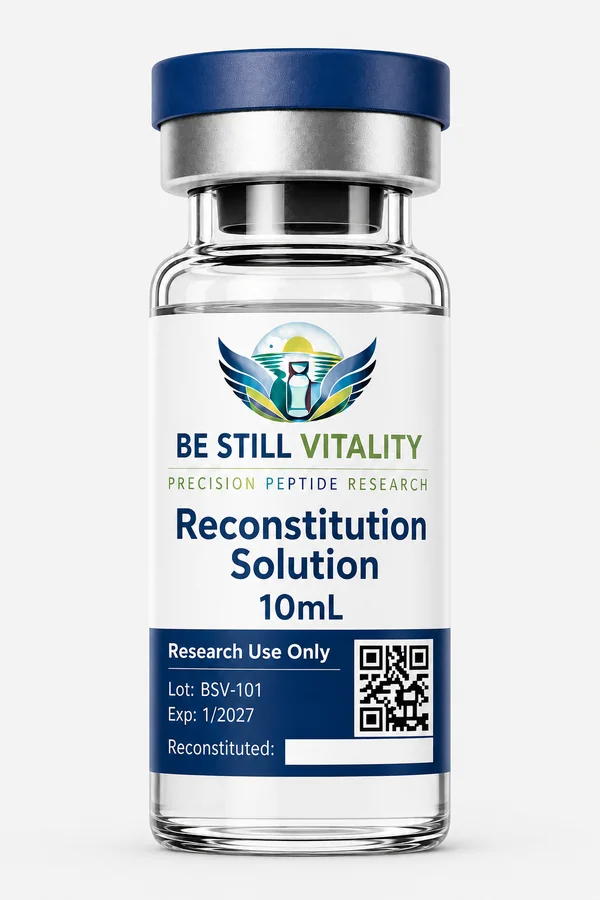 Reconstitution Solution 10 mL lyophilized research peptide vial
