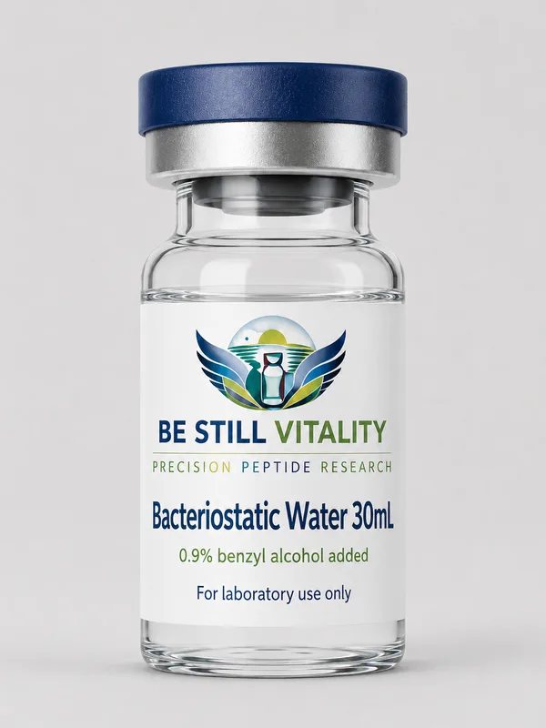 Bacteriostatic Water 30 mL lyophilized research peptide vial