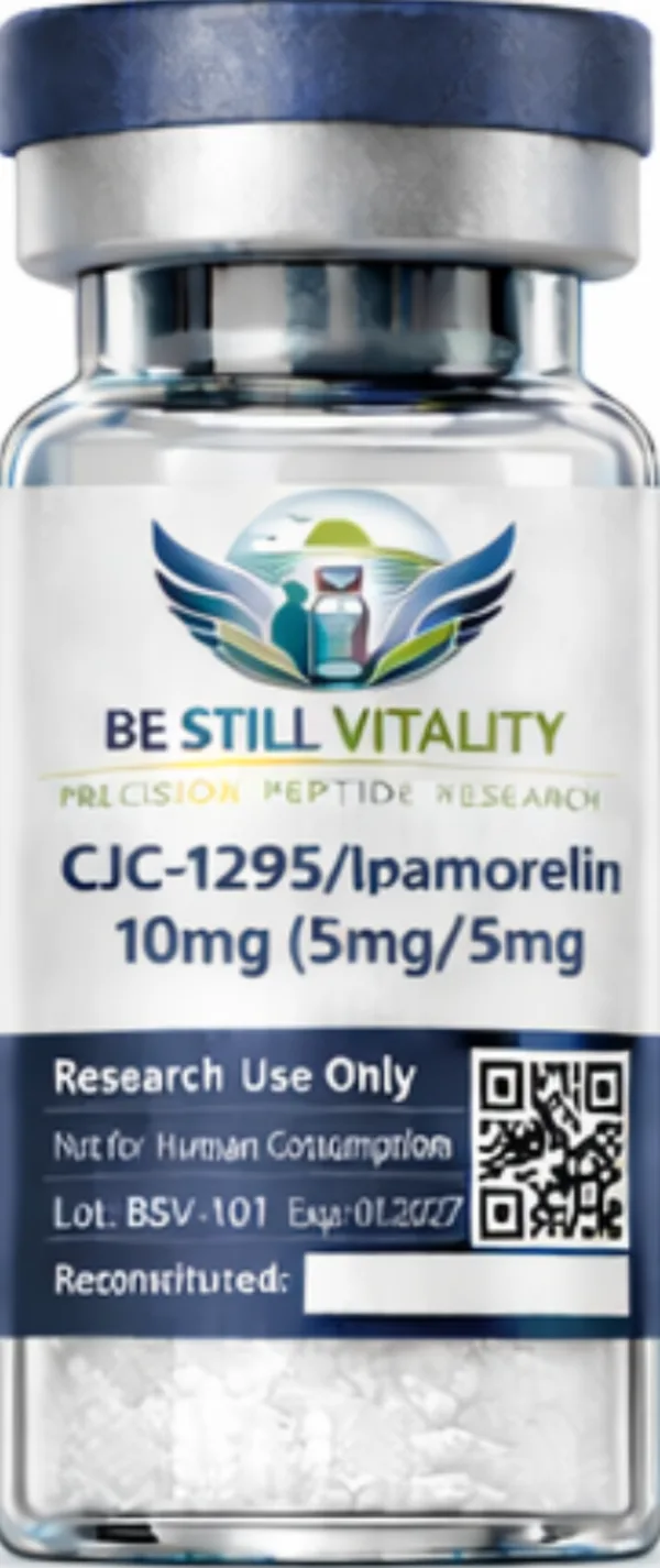 CJC-1295/IPA 10 mg (5/5) lyophilized research peptide vial
