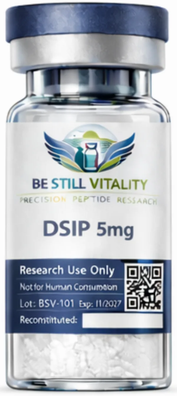 DSIP 5 mg lyophilized research peptide vial