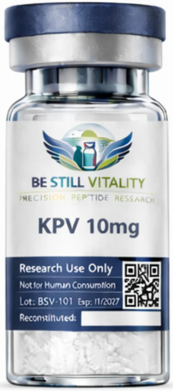 KPV 10 mg lyophilized research peptide vial