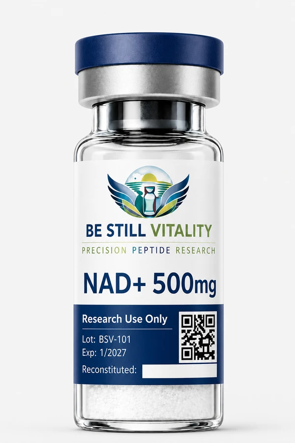 NAD+ 500 mg lyophilized research peptide vial