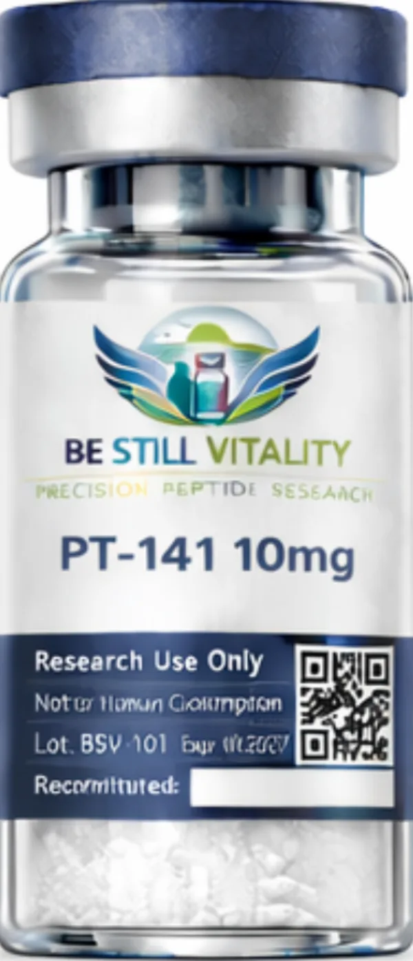 PT-141 10 mg lyophilized research peptide vial